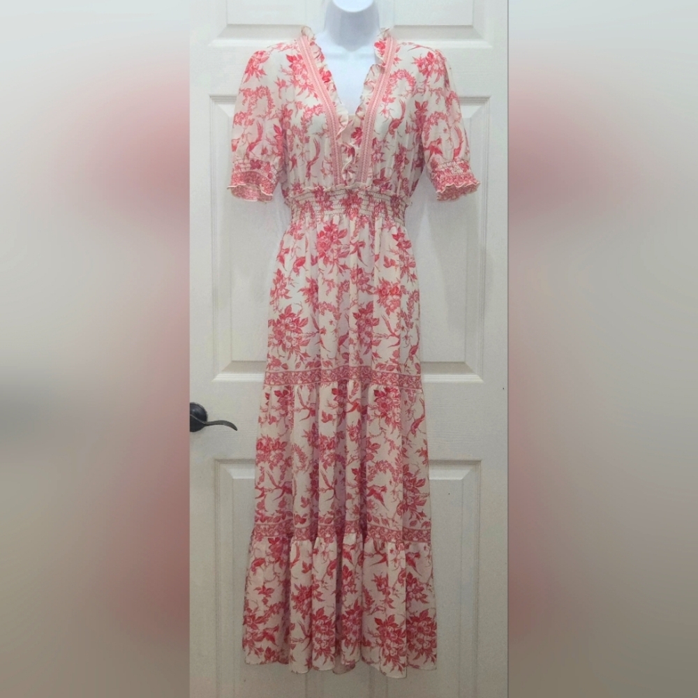 Max Studio / Tiered Maxi Dress / Size S
